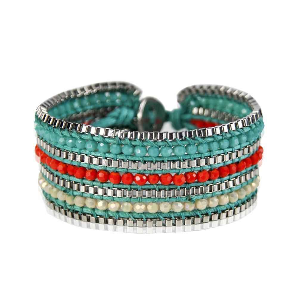 Looped Bracelet Tangerine Rd Yellow Green